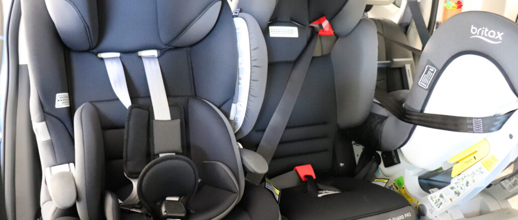 slim car seats that fit 3 across