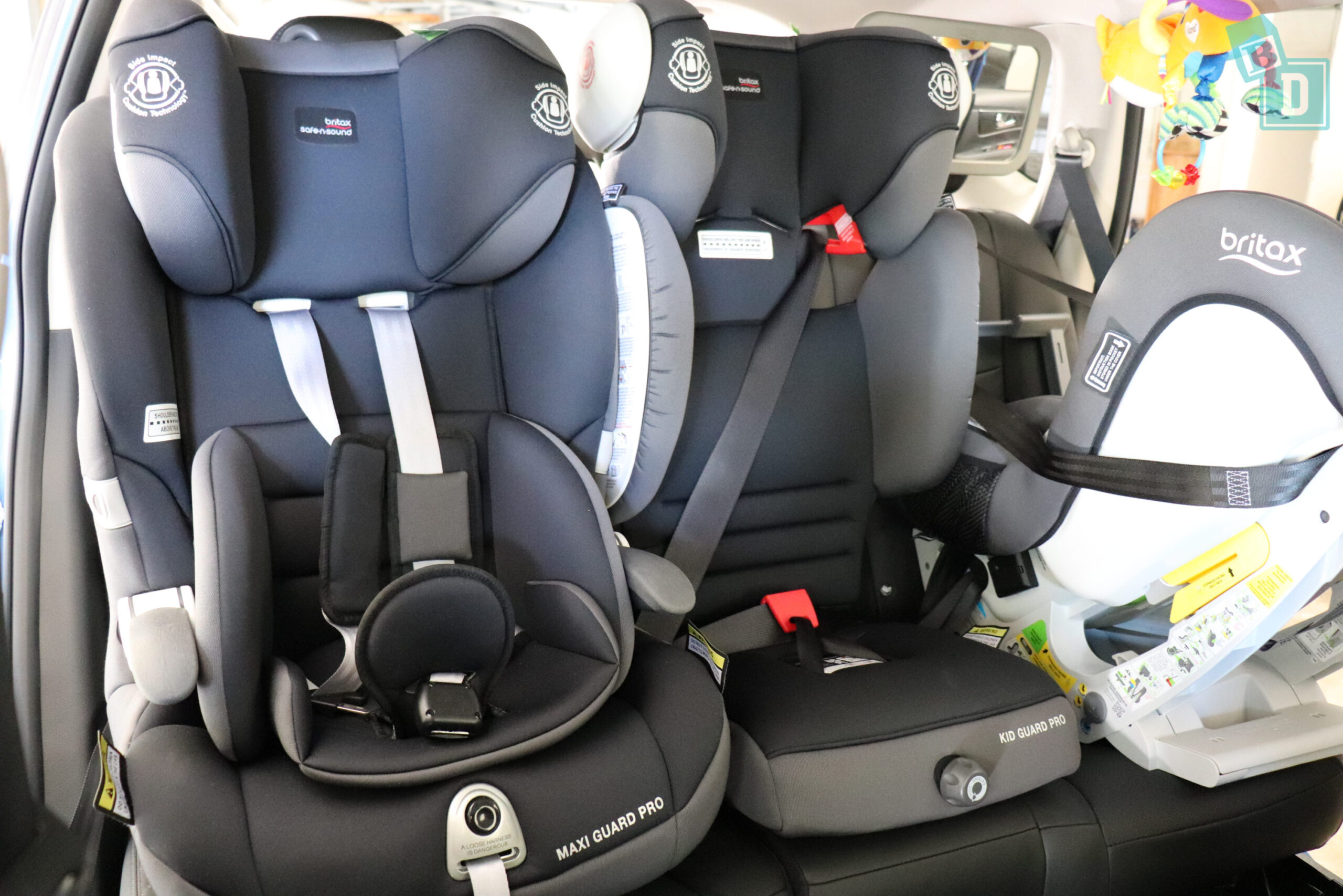 Seat cars will fit 3 child seats across 