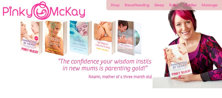 Screenshot of Pinky McKay's website