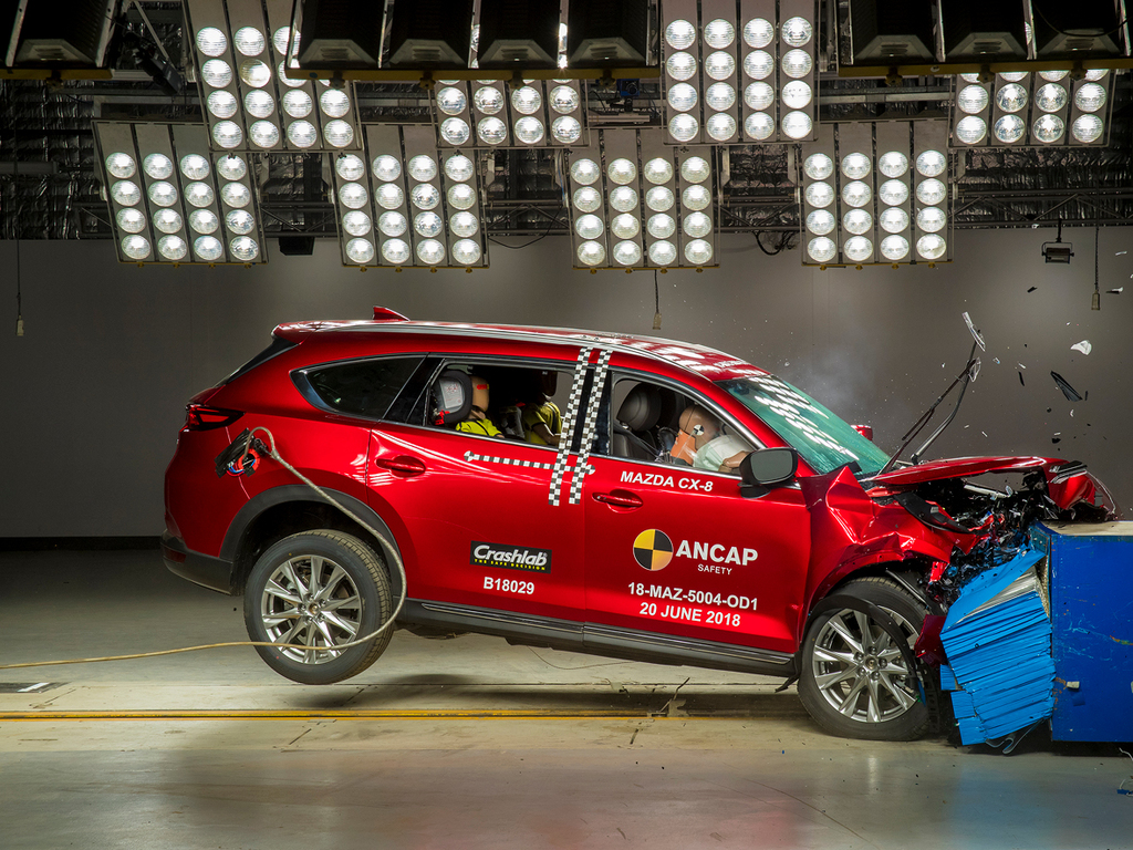 Mazda cx-9 frontal crash test.