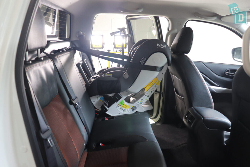 2020 Nissan Navara N-Trek Warrior with child seat installed