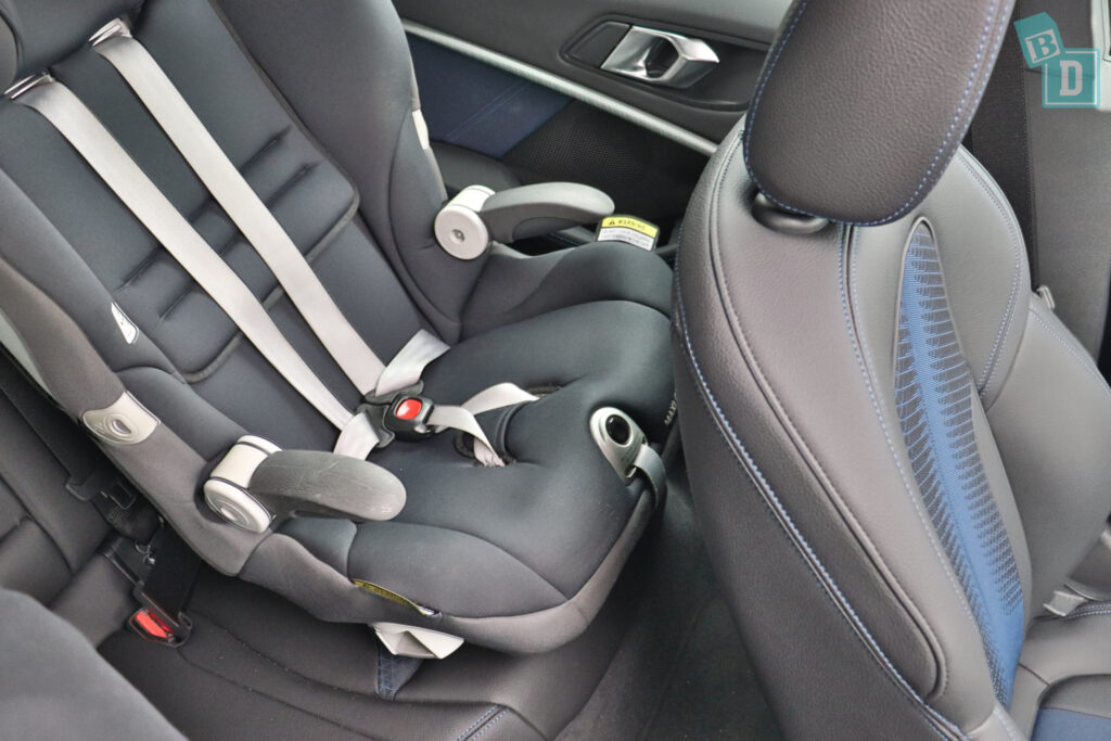 2020 BMW 2 Series Gran Coupe 218i legroom with child seat installed