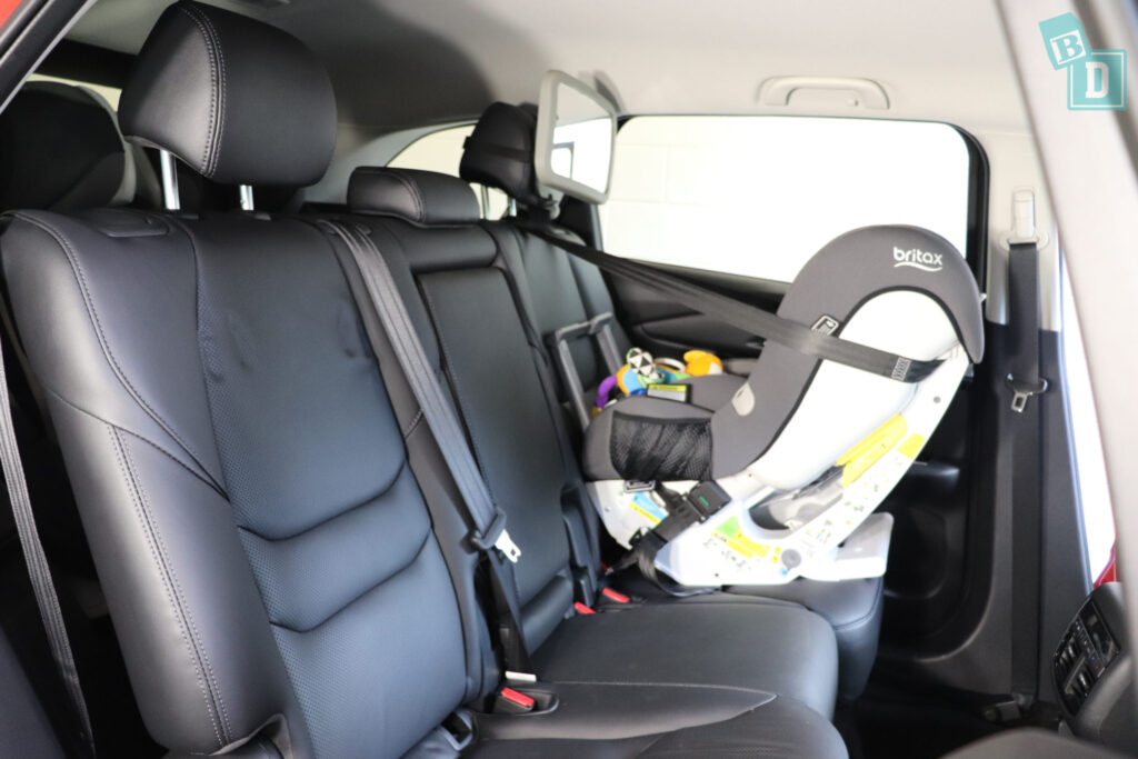 MAZDA CX-9 Touring 2020 legroom with rear-facing child seat installed