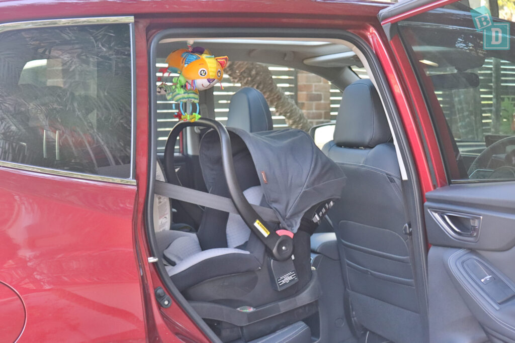 Subaru Forester Hybrid 2020 with infant capsule child seats installed