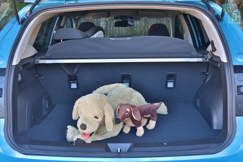 Subaru XV hybrid 2020 boot space with dogs