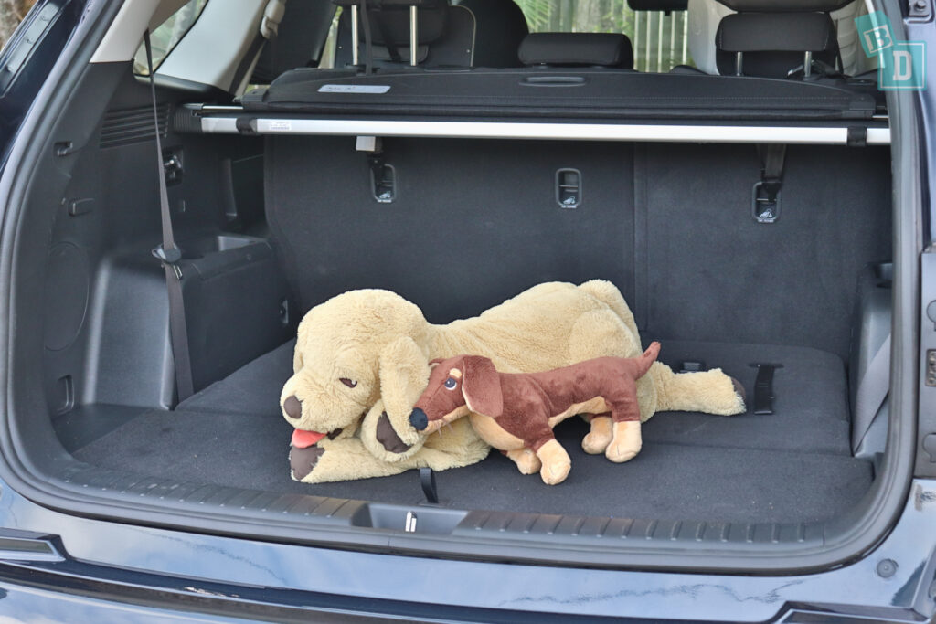 2021 Kia Sorento Sport and GT-Line boot space for dogs with all two seating rows in use