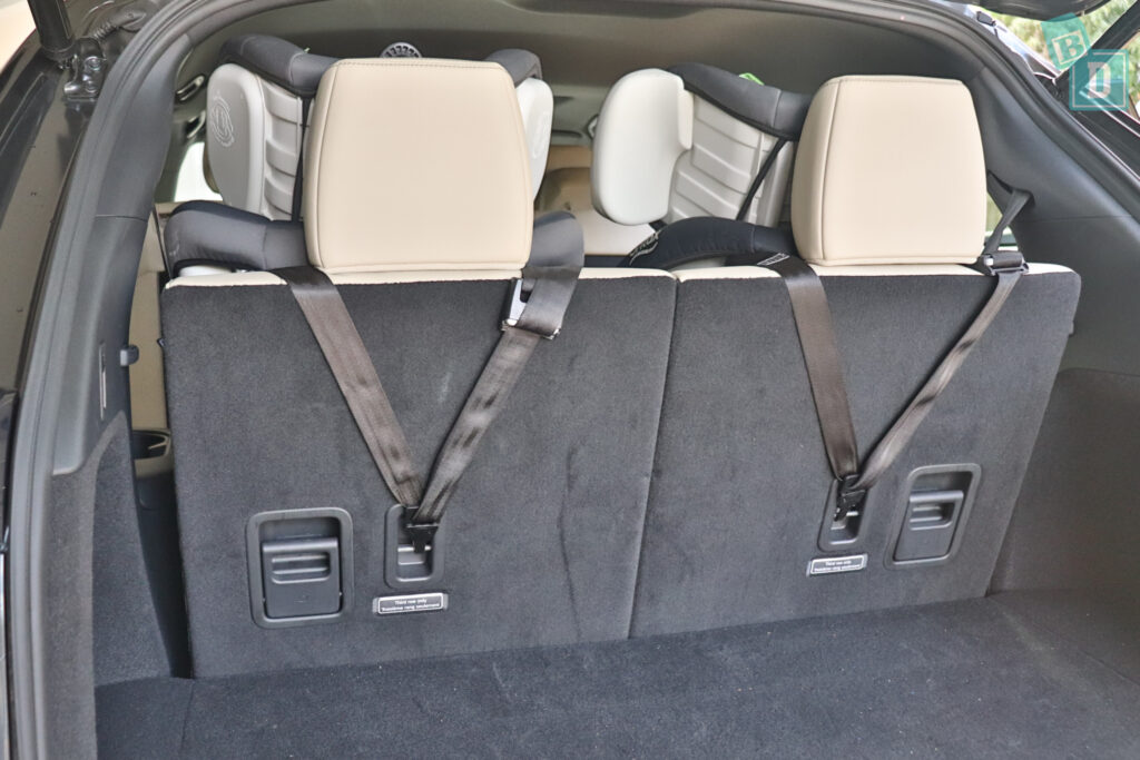 2021 Mazda CX-9 top tether child seat anchorages in the third row