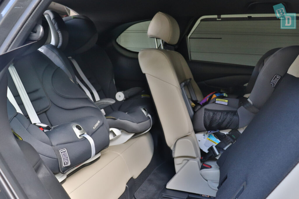 2021 Mazda CX-9 with two child seats installed in the third row