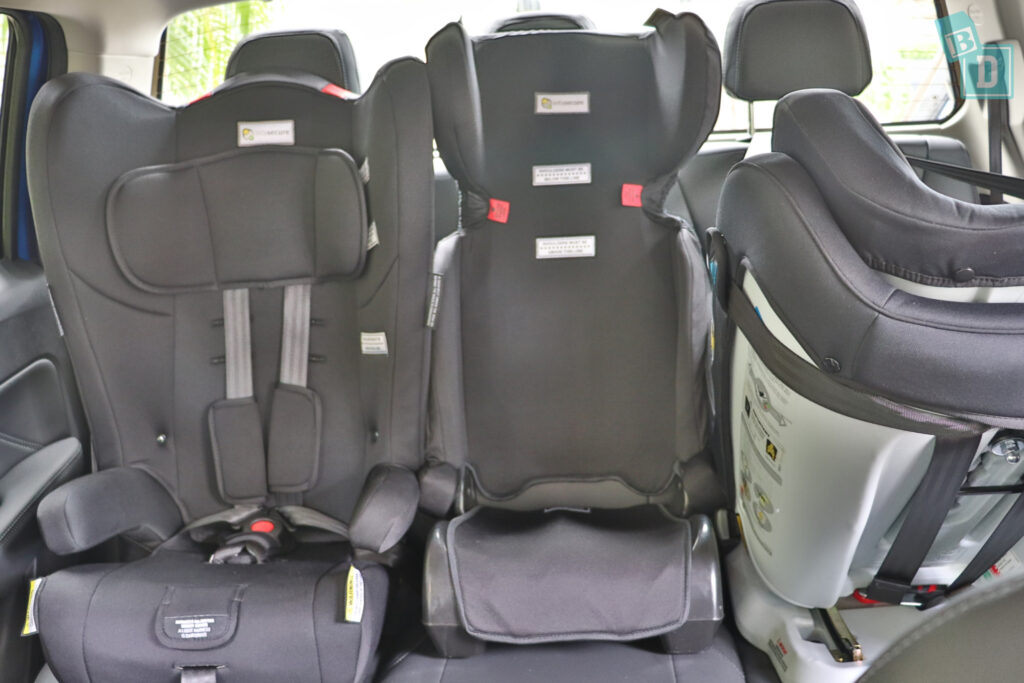 2021 GWM Cannon-L Ute 4x4  with three child seats installed in the second row