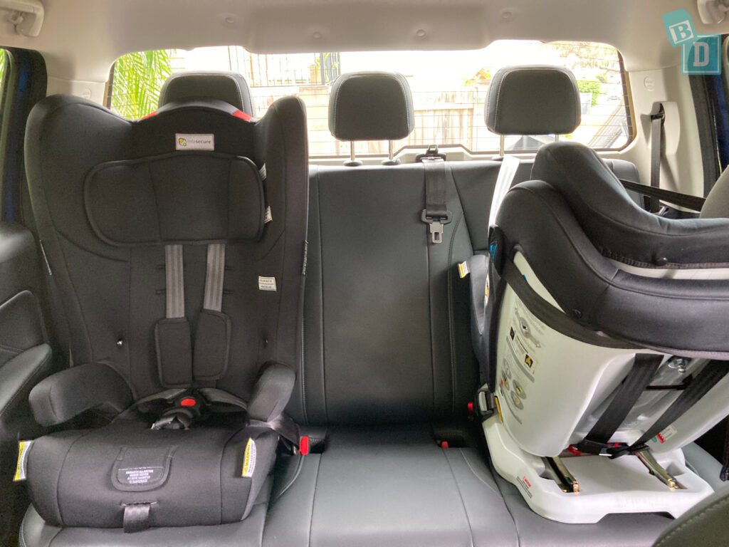 2021 GWM Cannon-L Ute 4x4  with two child seats installed in the second row