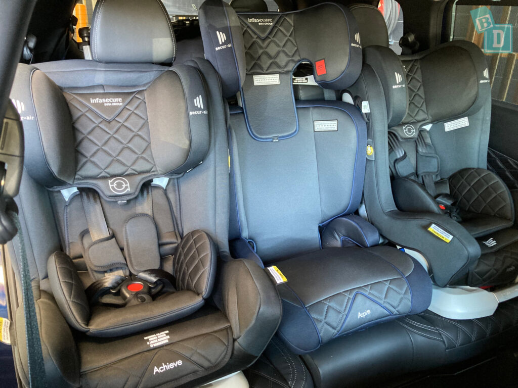 2022 Mitsubishi Outlander with three forward facing child seats installed