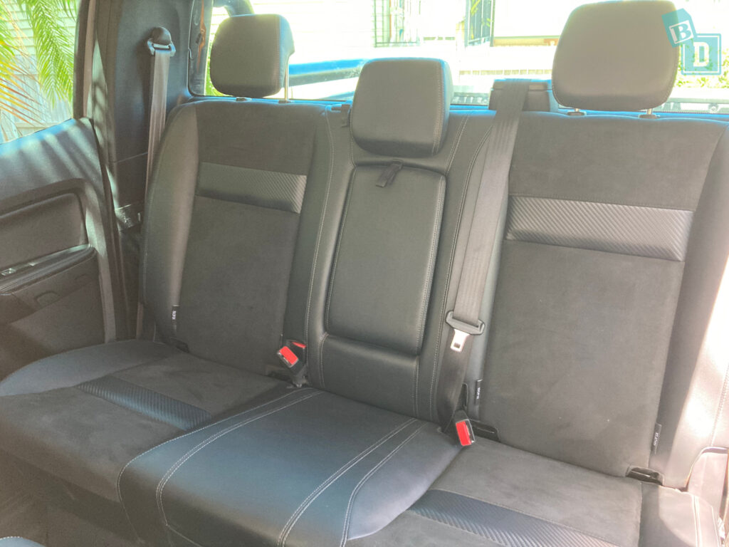 2021 Ford Ranger FX4 Max Trend 4WD ISOFIX child seat anchorages in the second row