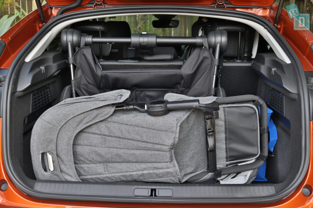 2022 Citroen C4 space for shopping with compact pram if two rows of seats are in use