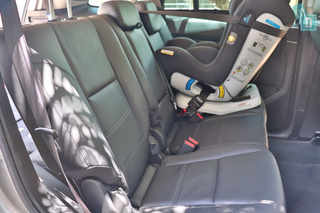 2021 Ford Everest Trend 4WD legroom with rear-facing child seats installed in the second row