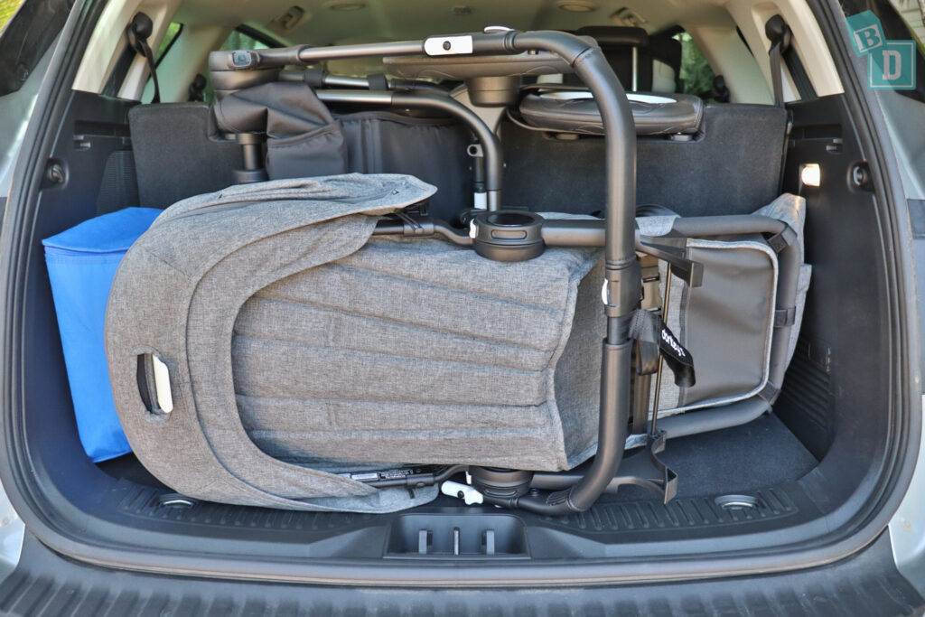 2021 Ford Everest Trend 4WD boot space for Bugaboo Donkey 5 Mono pram and shopping with all three rows in use