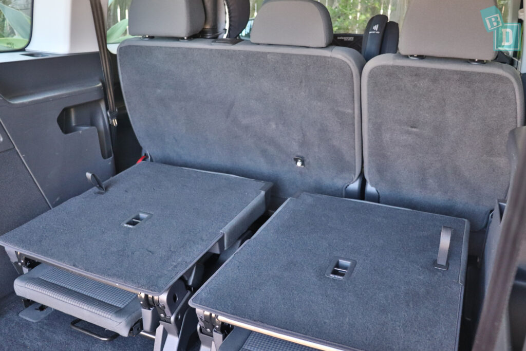 2022 VW Caddy People Mover has top tether child seat anchorages in the third row