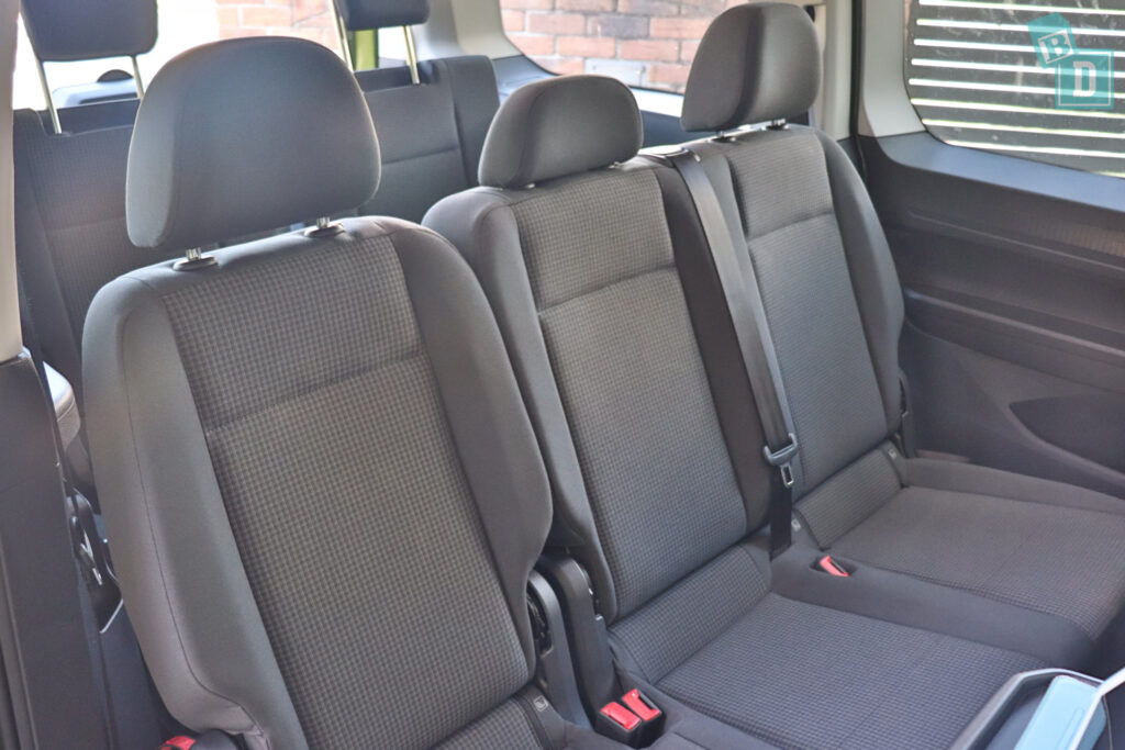 2022 VW Caddy People Mover ISOFIX child seat anchorages in the second row