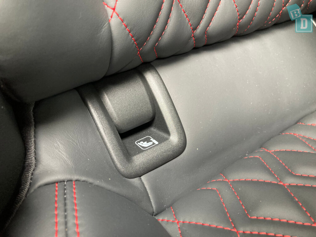 2022 Audi S3 ISOFIX child seat anchorages in the second row