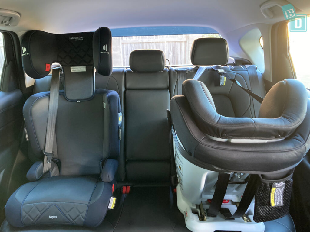 2022 Mazda CX-5 with 2 child seats installed in the back row