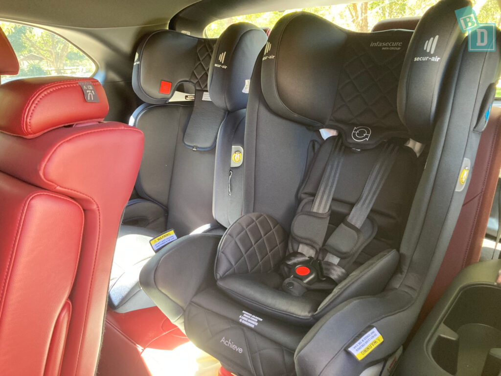 2022 Mazda CX-9 with 2 child seats installed in the 3rd row