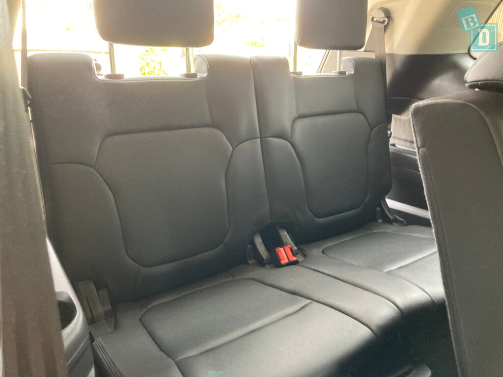 2023 Ford Everest Trend 4x4 access to the third row with child seats installed in the second row