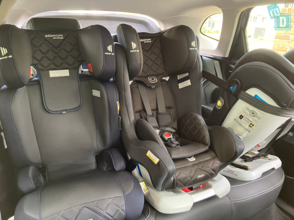2022 GWM Haval Jolion Hybrid with three child seats installed in the second row