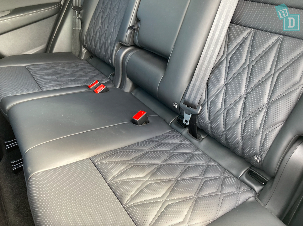 2023 Nissan X-Trail e-Power ISOFIX child seat anchorages in the second row 