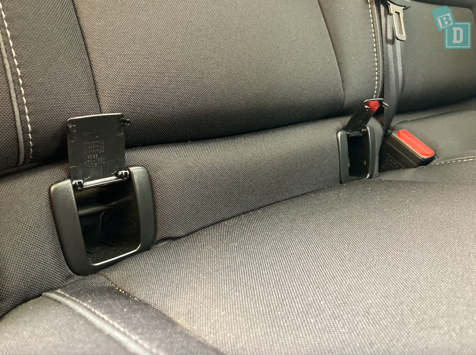 2023 Volvo C40 Recharge ISOFIX child seat anchorages in the second row 