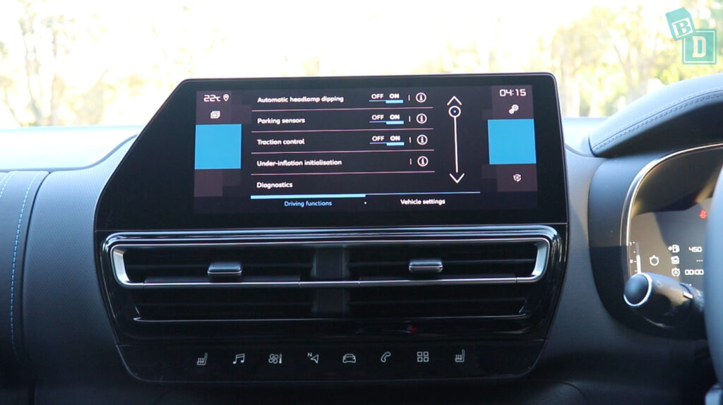 the dashboard of a bmw i3.