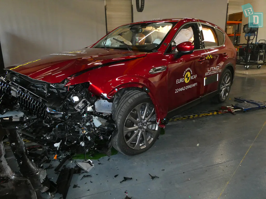 2023 Mazda CX-60 crash test review.