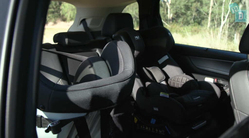 2 child seats in the second row of a 2023 Mazda CX-90