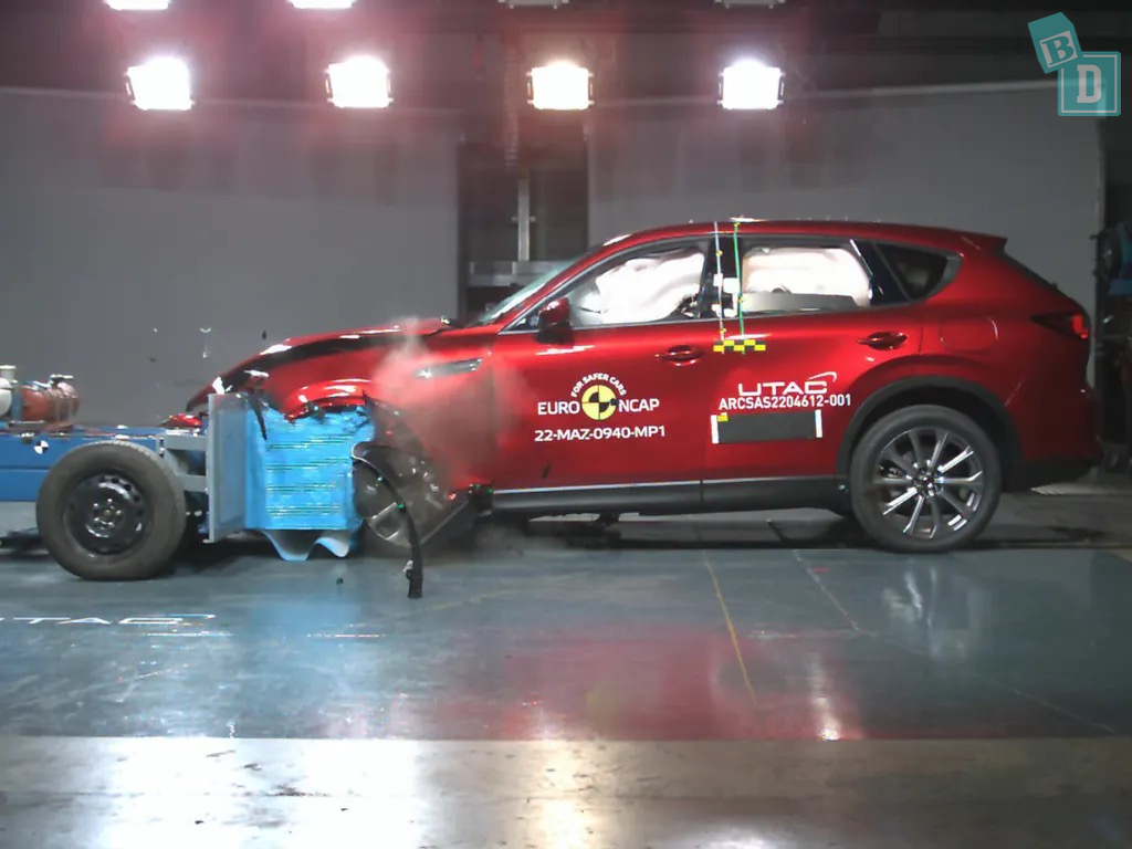 Mazda cx-5 frontal crash test.