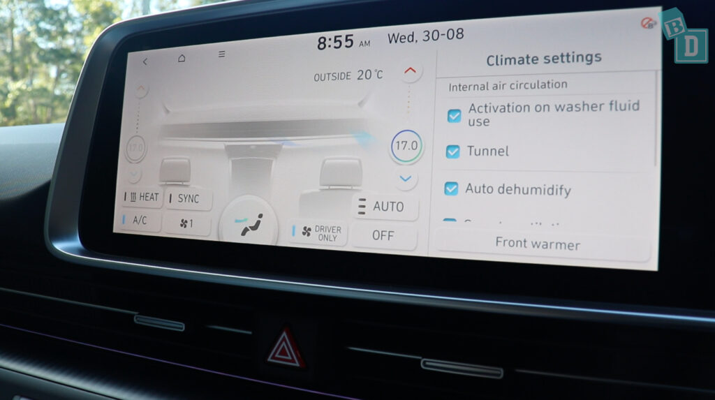 2023 Hyundai Ioniq 6 infotainment system.