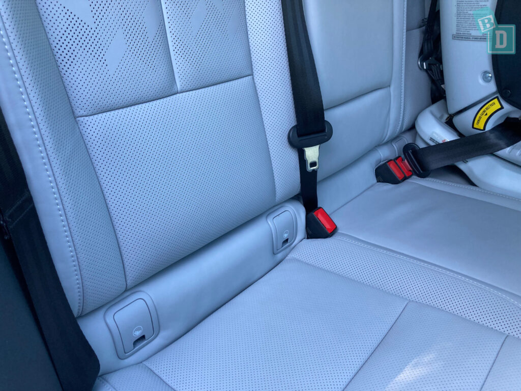 2024 Polestar 2 ISOFIX child seat anchorages in the second row
