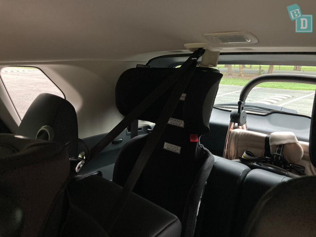 2023 Nissan X-Trail seven-seater with Infasecure versatile folding booster seat in the third row
