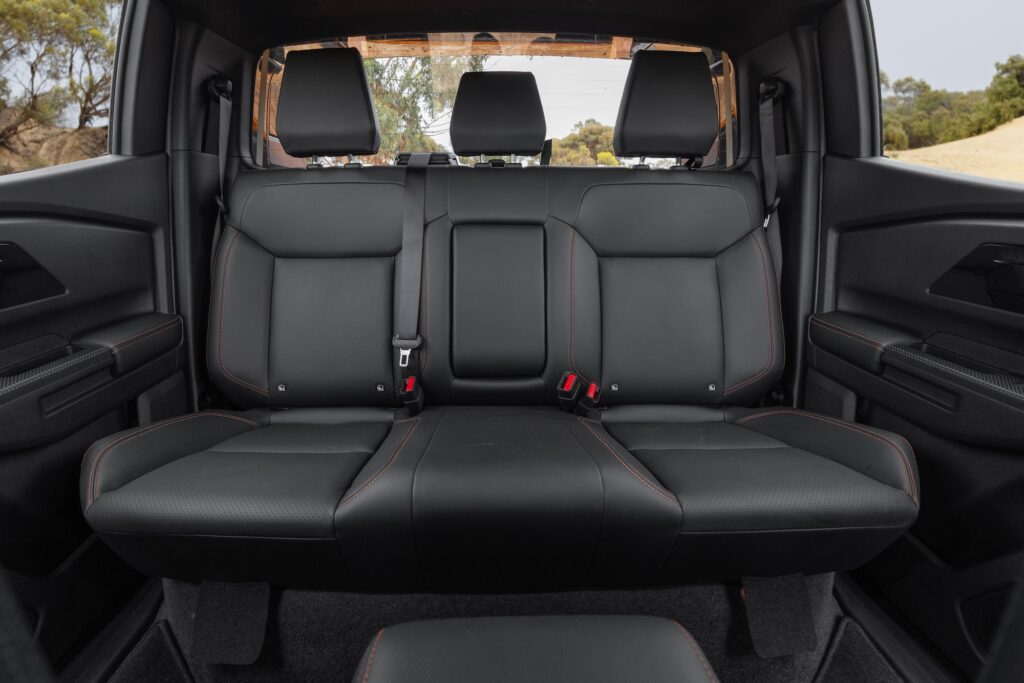 2024 Mitsubishi Triton ISOFIX child seat anchorages in the second row 