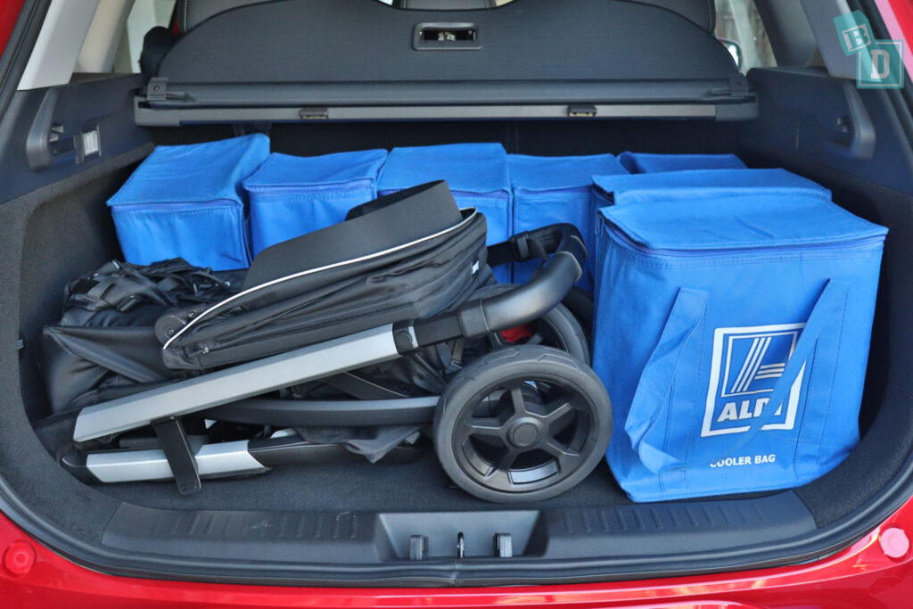 2024 Chery Tiggo 7 Pro boot space for shopping with compact pram if two rows of seats are in use 