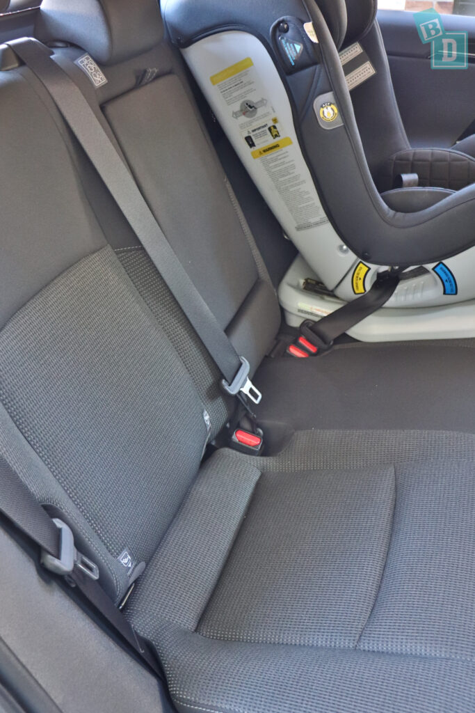 2024 Subaru Solterra ISOFIX child seat anchorages in the second row 