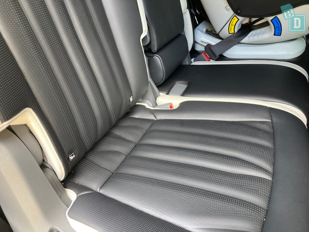 2024 Kia EV9 GT-Line ISOFIX child seat anchorages in the second row
