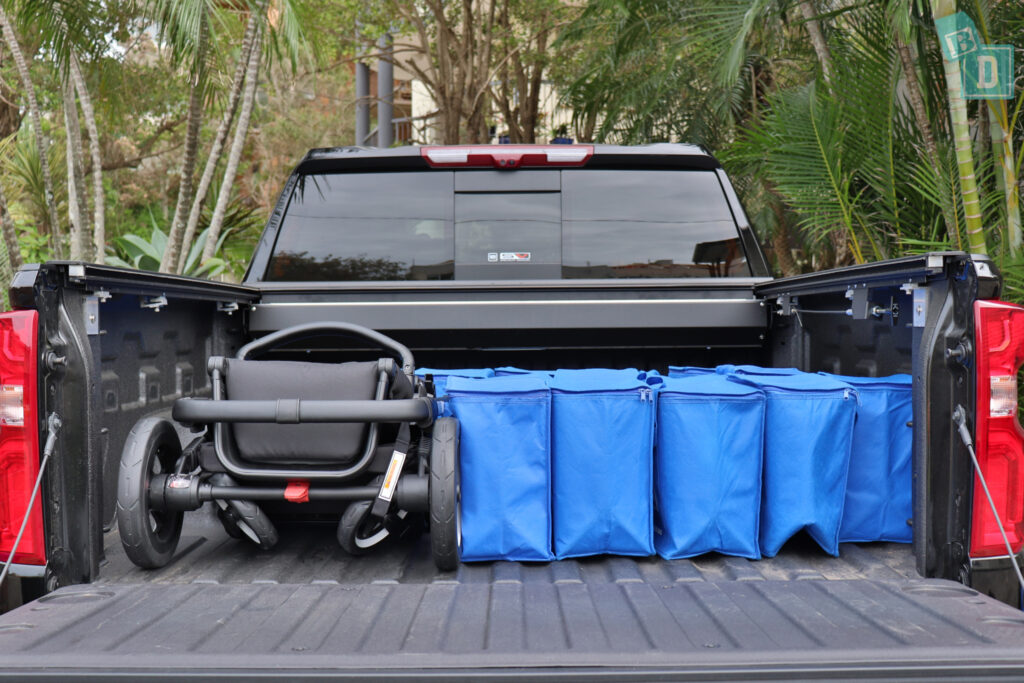 2024 Chevrolet Silverado 1500 LTZ Premium tray space for shopping with single stroller pram 
