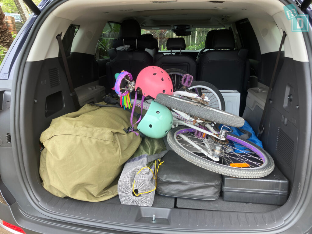 2025 Kia Carnival GT-Line Hybrid boot space for camping