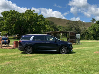 Kia Carnival Hybrid and Swags Girls Weekend Camping